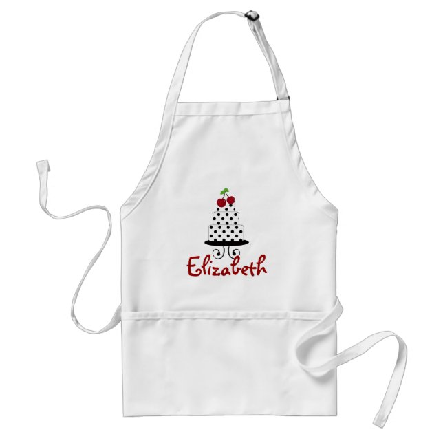 Baker Bakery Chef Cake Name Apron (Front)