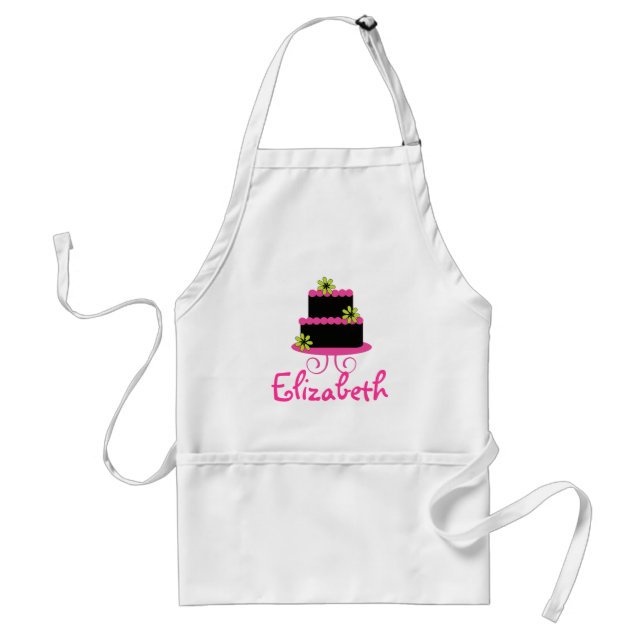 Baker Bakery Chef Cake Name Apron (Front)
