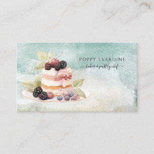 Baker Bakery Pastry Chef Cake Catering  Business Card