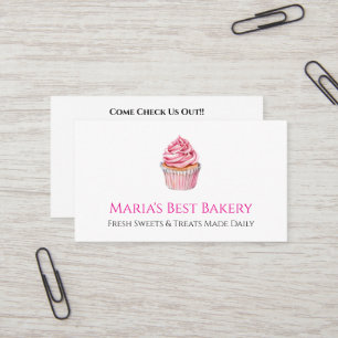 Baker Bakery Store Cafe Business Card