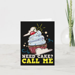 Baker Baking Cake Cupcake Gift  Card