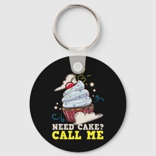 Baker Baking Cake Cupcake Gift  Keychain