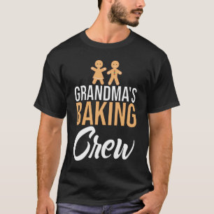 Baker Baking   Grandma's Baking Crew Grandkids T-Shirt