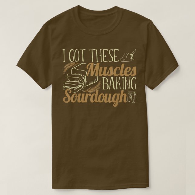 Baker baking sourdough buns baking profession 124 T-Shirt (Design Front)
