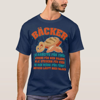 Baker baking sourdough buns baking profession 148 T-Shirt