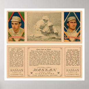 Baker Barry Athletics Baseball 1912 Poster