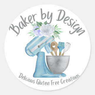 Baker by Design Classic Round Sticker