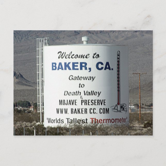 Baker, CA Postcard (Front)