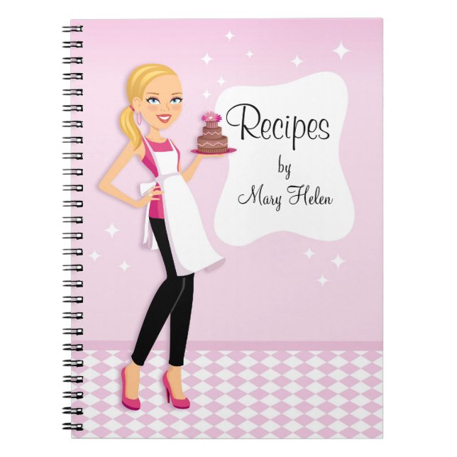 Baker Cake Decorator Party Planner Notebook (Front)