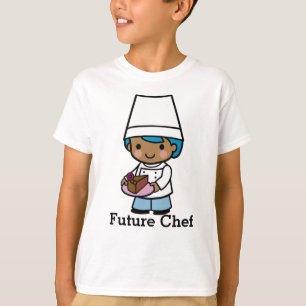 Baker / Chef boy with Chocolate Cake Coffee T-Shirt