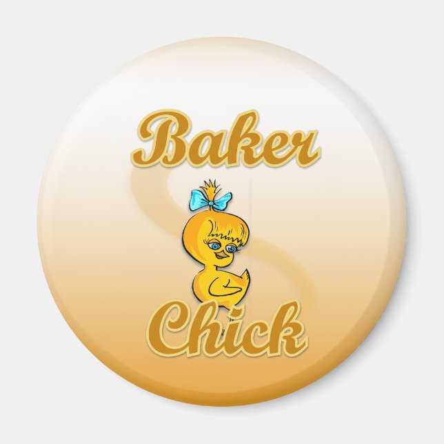 Baker Chick Magnet (Front)