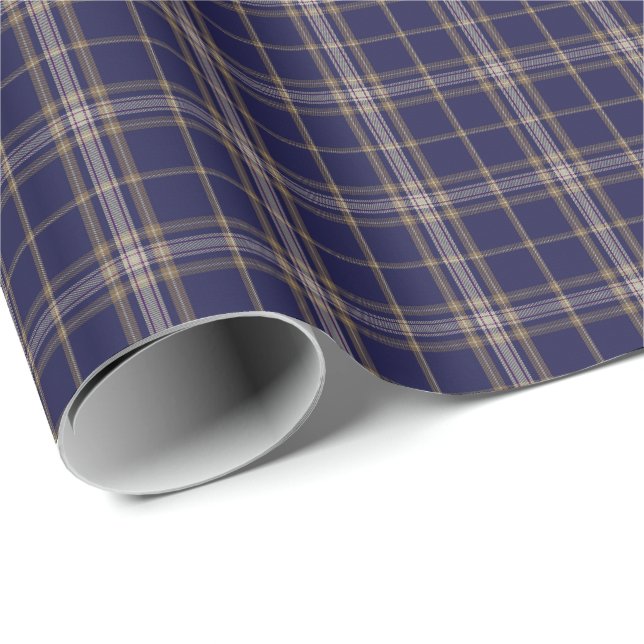 Baker Clan Tartan Plaid Wrapping Paper (Roll Corner)