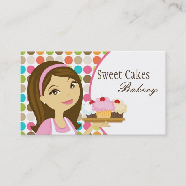 Baker Cup Cakes Bakery Sweet Traitements Carte de  (Devant)