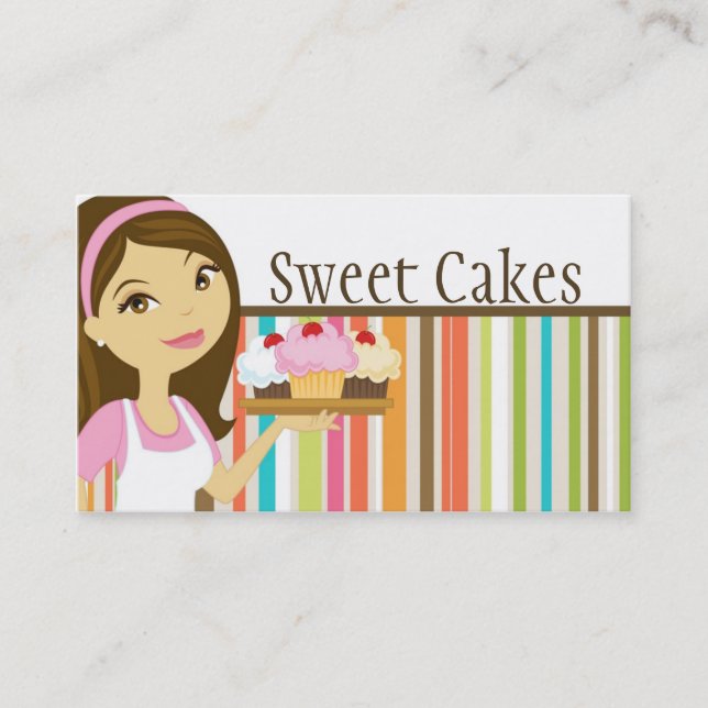 Baker Cup Cakes Bakery Sweet Traitements Carte de  (Devant)