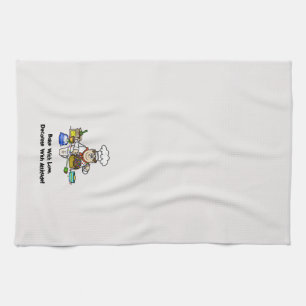 Baker Decorating A Cake Kitchen Towels