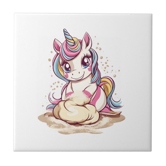 Baker Dough Unicorn (1) Tile (Front)