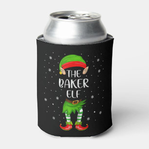 Baker Elf Xmas Party Matching Family Christmas Can Cooler