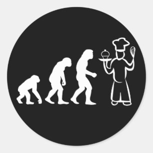 Baker Evolution Classic Round Sticker