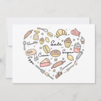 Baker Heart Funny Bakery Baking Pastry Chef