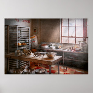 Baker - Kitchen - The commercial bakery Poster