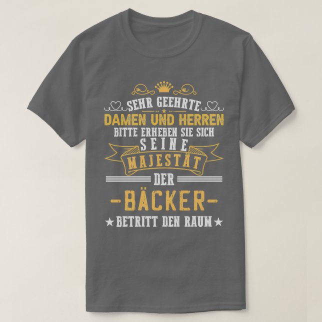 Baker Master Baker Saying Confectioner T-Shirt (Design Front)
