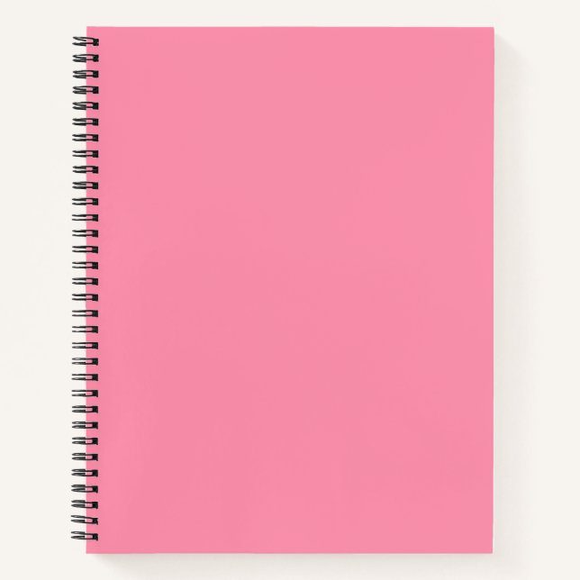 Baker-Miller Pink Solid Color  Notebook (Front)