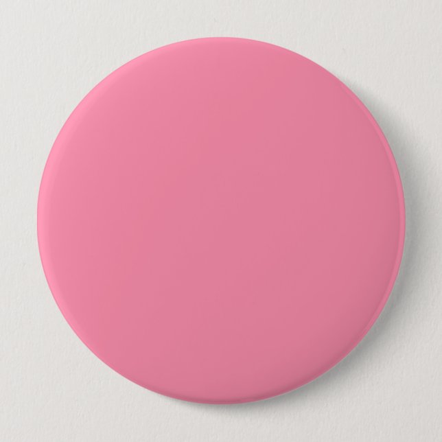 Baker-Miller pink (solid colour)  4 Inch Round Button (Front)