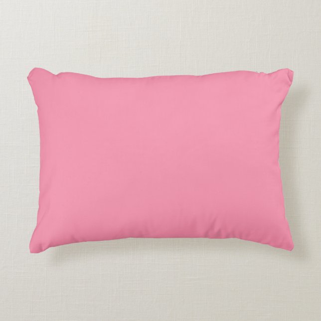 Baker-Miller pink (solid colour) Accent Pillow (Front)