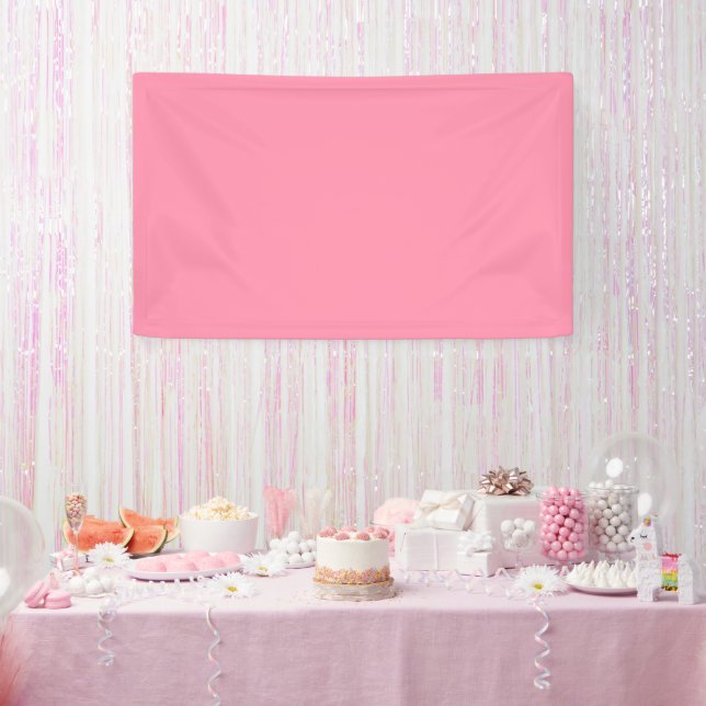 Baker-Miller Pink Solid Colour Banner (Party)