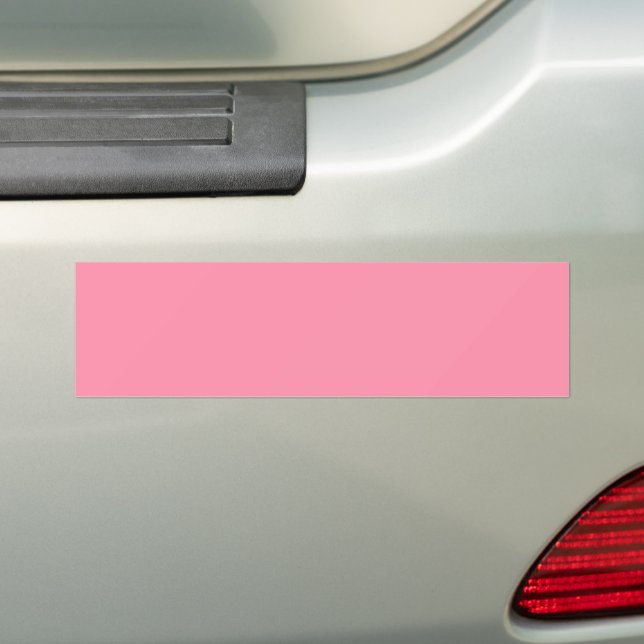 Baker-Miller Pink Solid Colour Bumper Sticker (On Car)