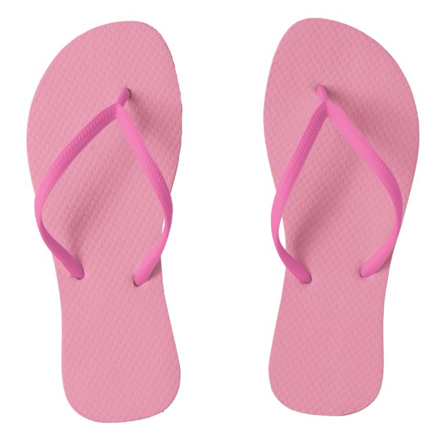 Baker-Miller pink (solid colour)  Flip Flops (Footbed)