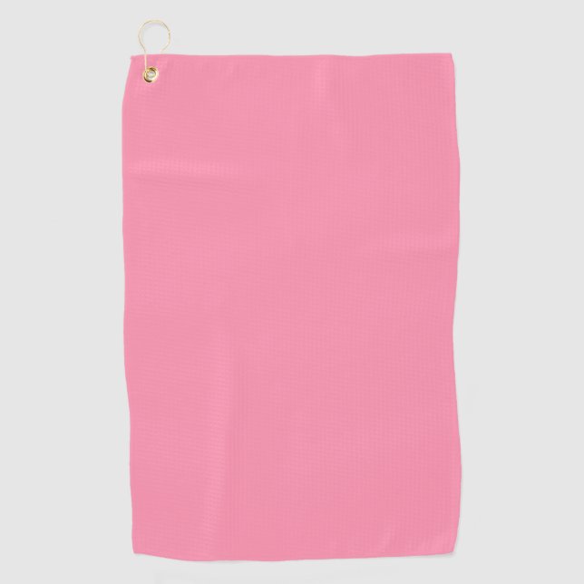 Baker-Miller pink (solid colour) Golf Towel (Front)