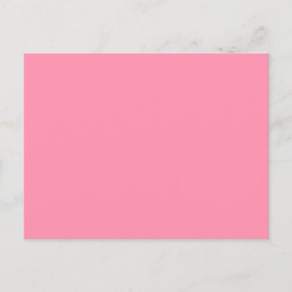 Baker-Miller pink (solid colour)  Invitation Postcard