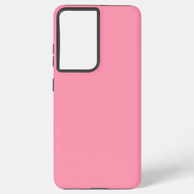 Baker-Miller pink (solid colour) Samsung Galaxy S21+ Case (Back)