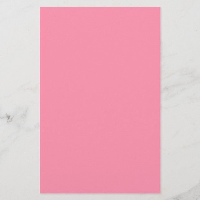 Baker-Miller Pink Solid Colour Stationery (Front)
