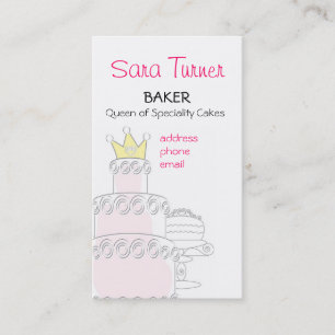 Baker or Cake Maker  Business Card