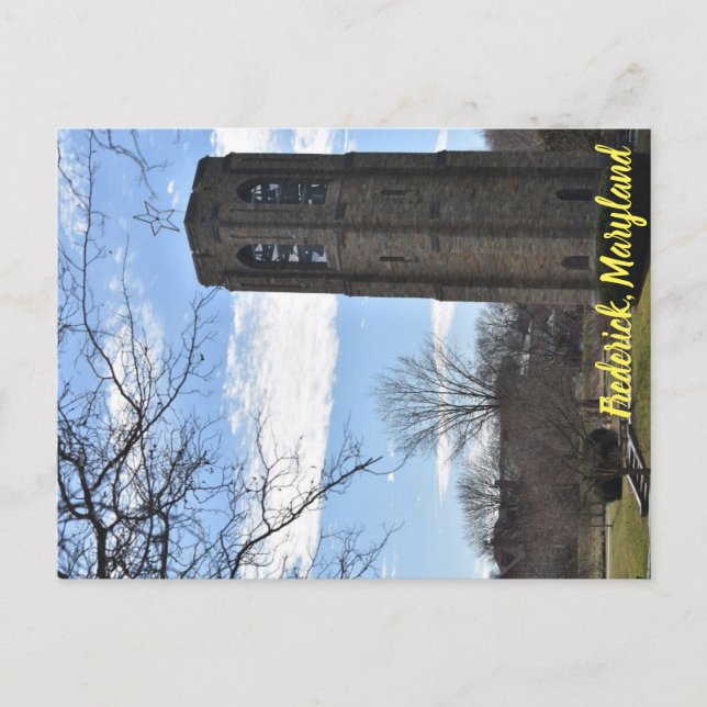 Baker Park Tower Frederick Maryland Postcard (Front)