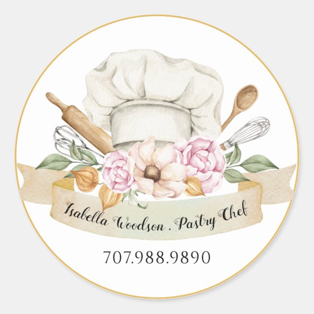 Baker Pastry Chef Bakers Tools Product Labels (Front)