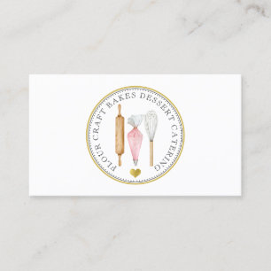 Baker Pastry Chef Dessert Caterer Baker's Tools Business Card