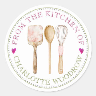 Baker Pastry Chef Tools Food Label Sticker