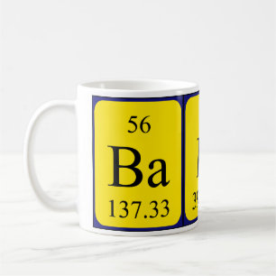 Baker periodic table name mug