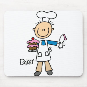Baker Stick Figure Mousepad
