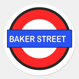 Baker Street Underground station Classic Round Sticker