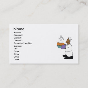 baker with bread business card