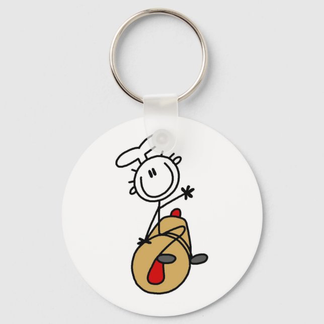 Baker With Rolling Pin Keychain (Front)