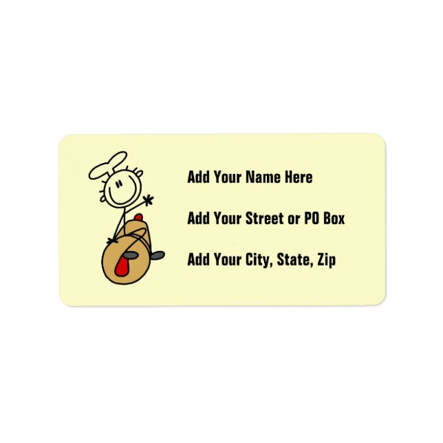 Baker With Rolling Pin Label (Front)
