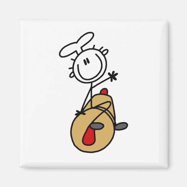 Baker With Rolling Pin Magnet (Front)