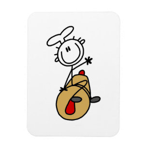 Baker With Rolling Pin Magnet