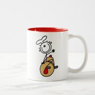 Baker With Rolling Pin Two-Tone Coffee Mug