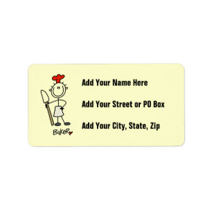 Baker With Scraper Label